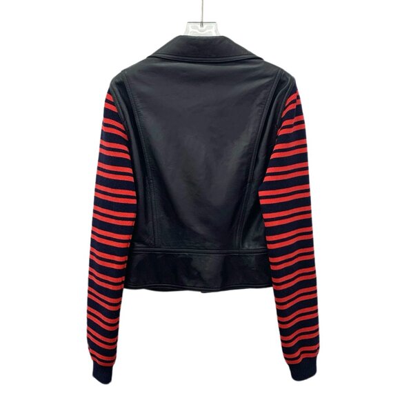 Loewe Black striped patchwork lamb leather Jacket - Picture 2 of 7